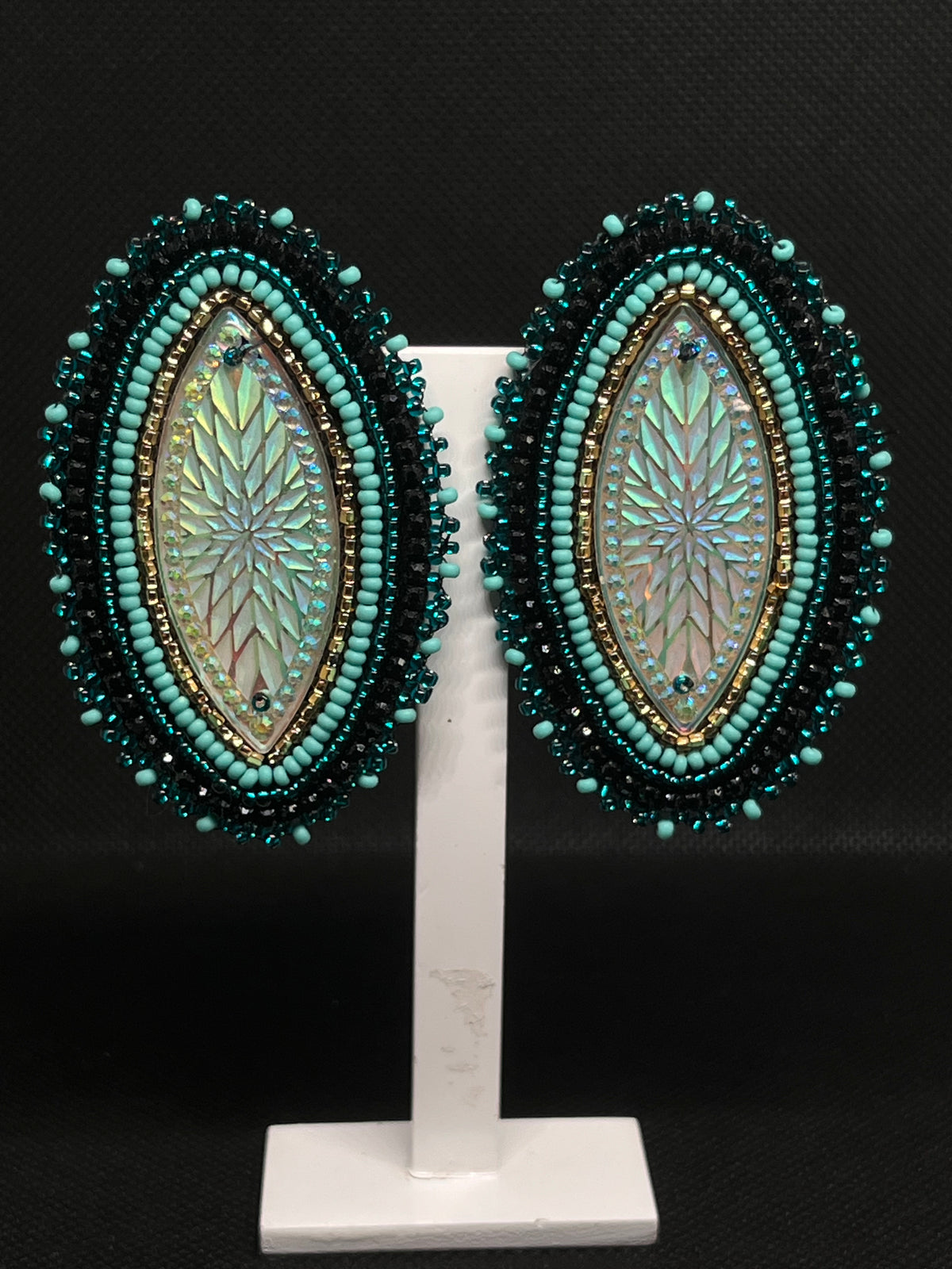Hand Beaded Earrings