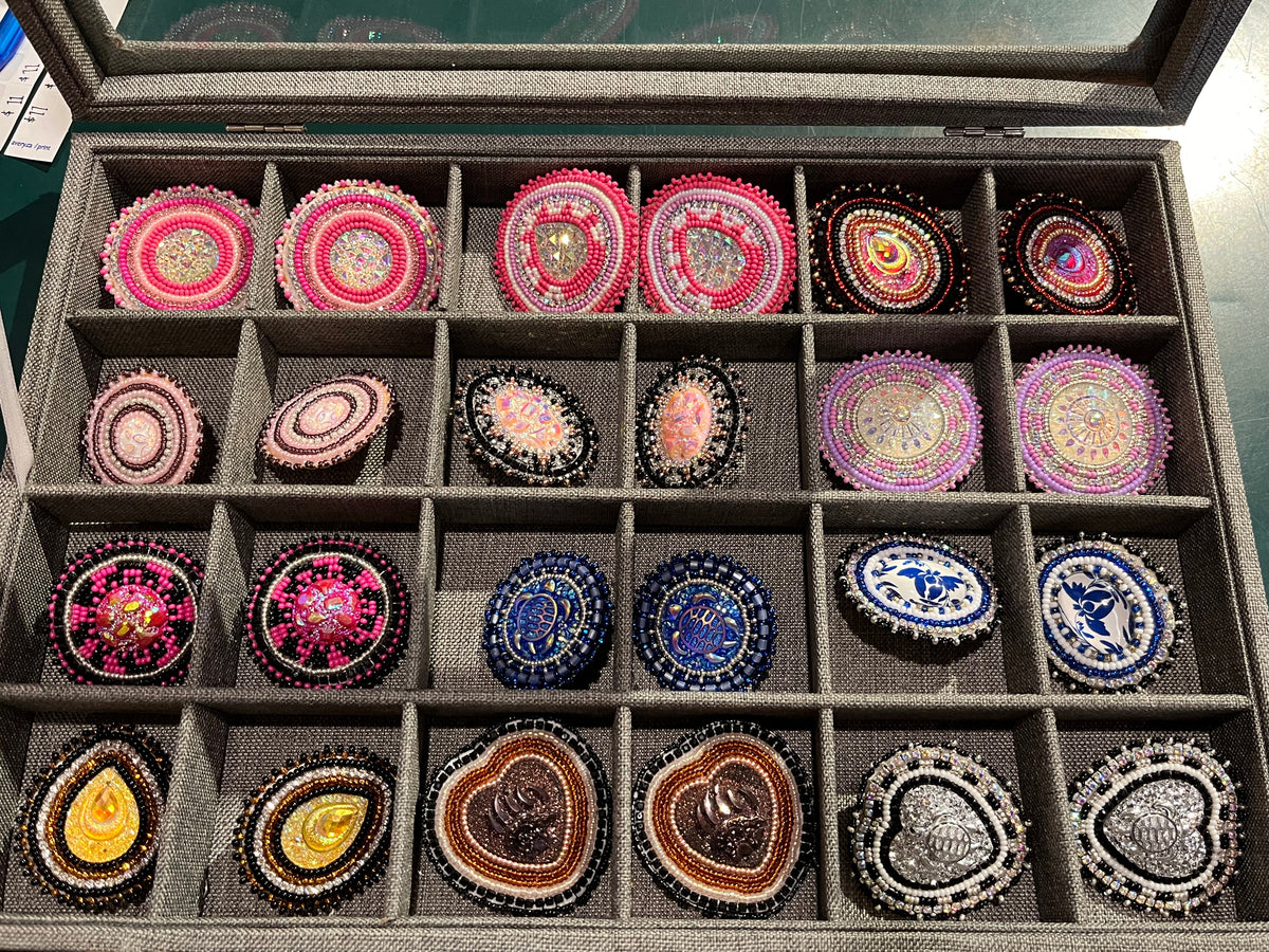 Hand Beaded Earrings